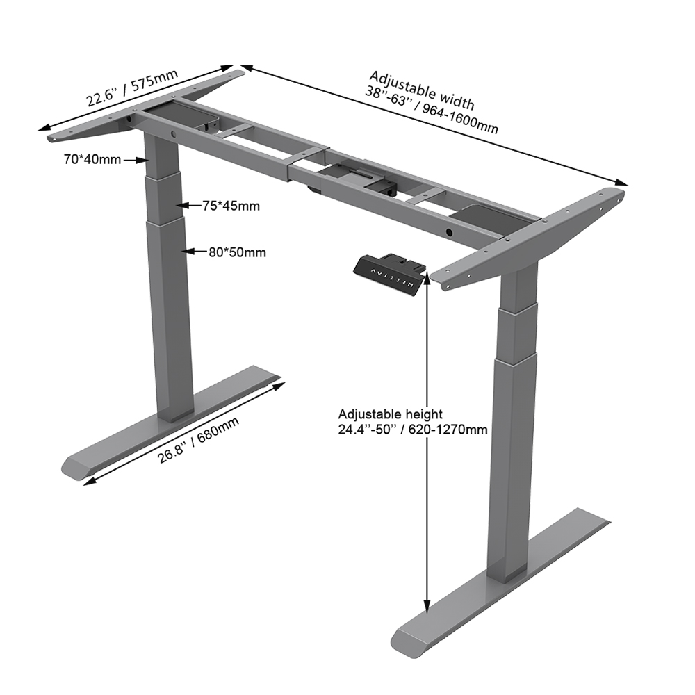 Office Furniture Electric Dual Motor Standing Desk