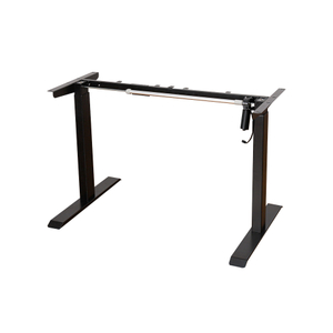 Black Electric Single Motor Stand Up Desk Frame